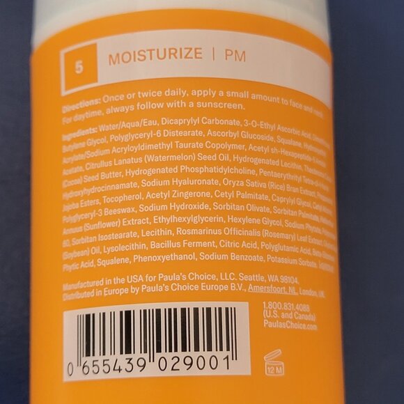 Paula's Choice C5 Super Boost Moisturizer Vitamin C Squalane for Acne Prone Skin - Picture 4 of 10